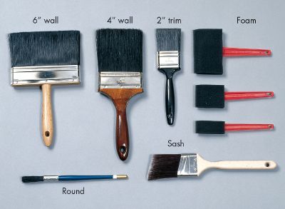 paint brushes for painting a house