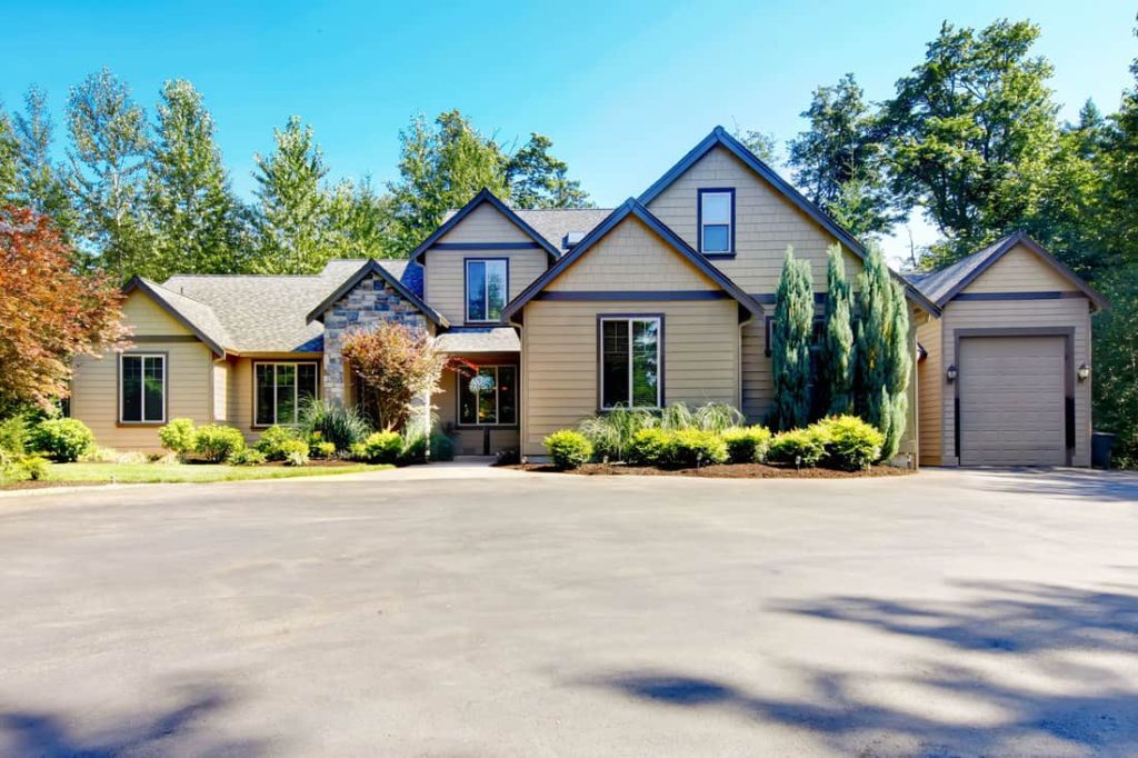 Earthy Brown Exteriors With Black Windows